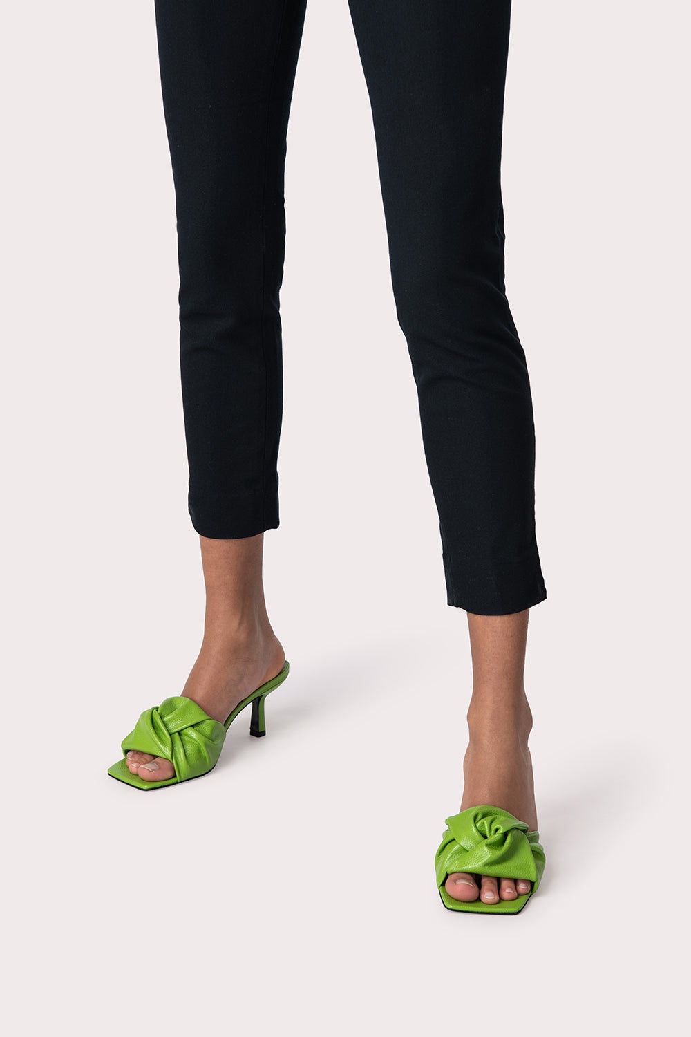 Lana Pistachio Gloss Grained Leather - 2