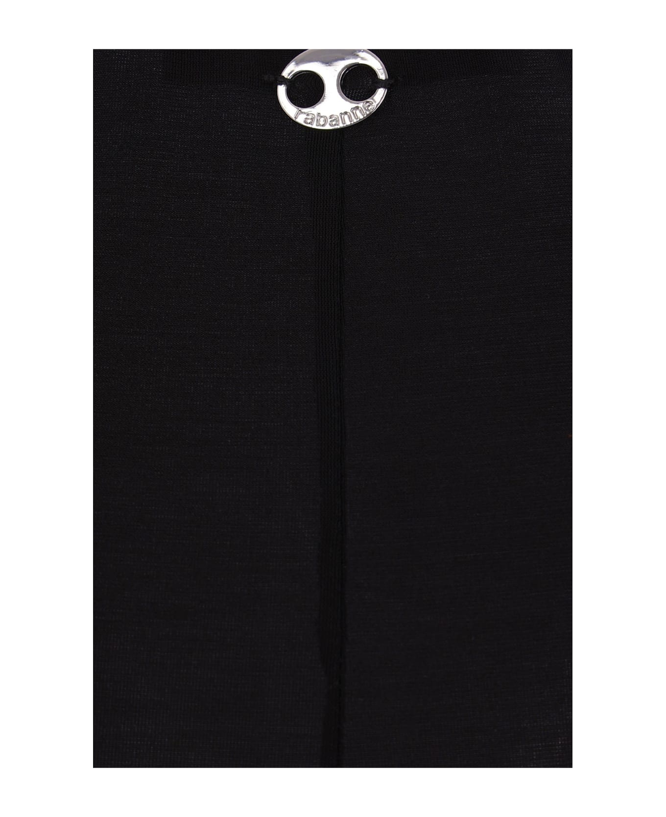 Jersey Long Skirt With Eyelets - 3