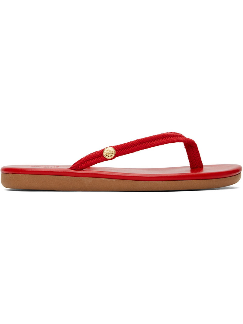 Red Saionara Rope Flip-Flops 1