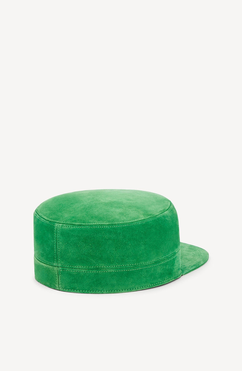 KENZO Suede leather cap outlook