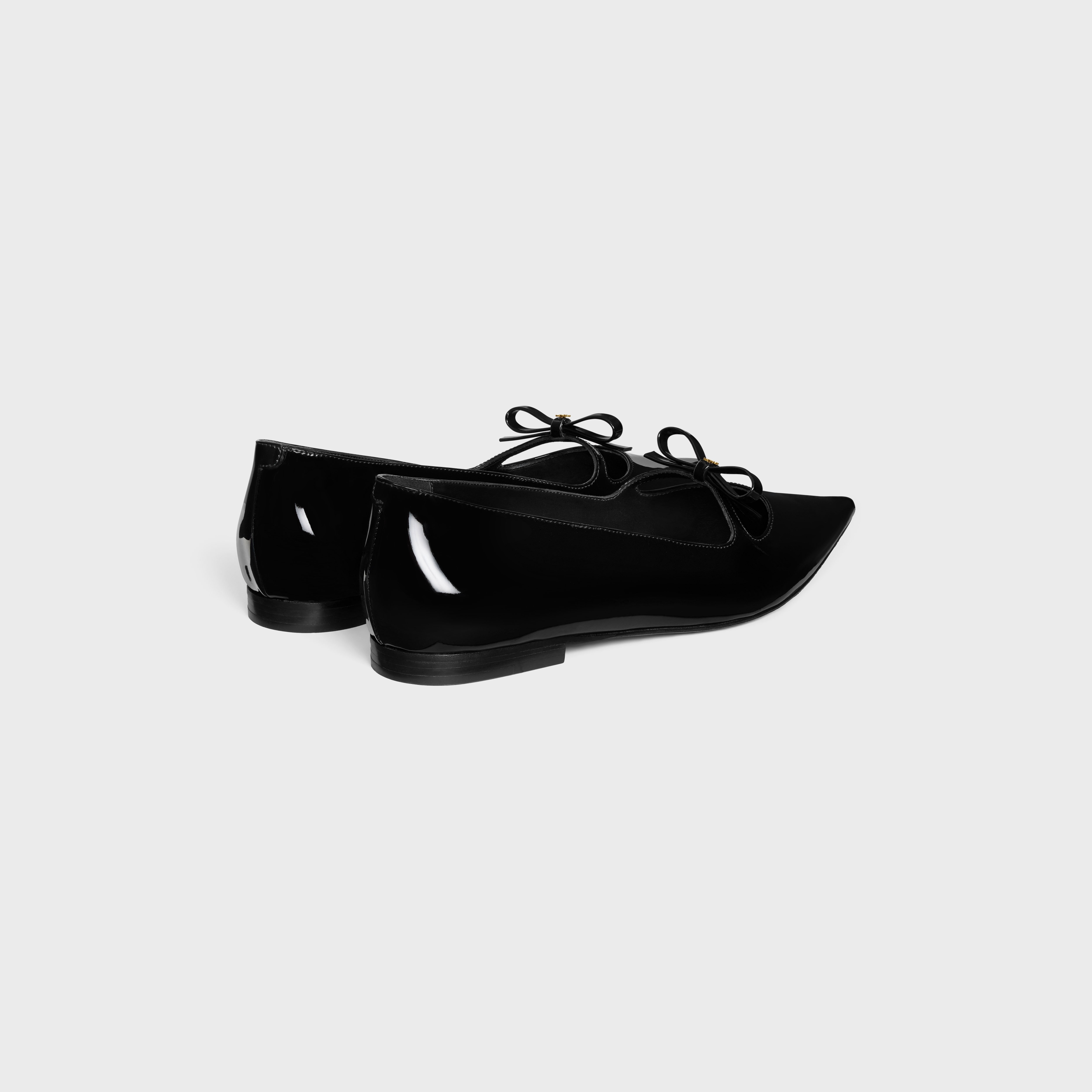 CELINE SUZY POINTY TOE BALLERINA IN PATENT CALFSKIN - 3