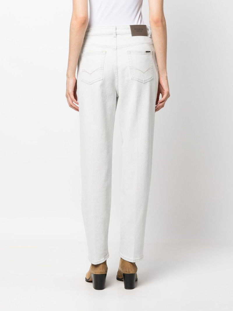 light-wash tapered-leg jeans 4