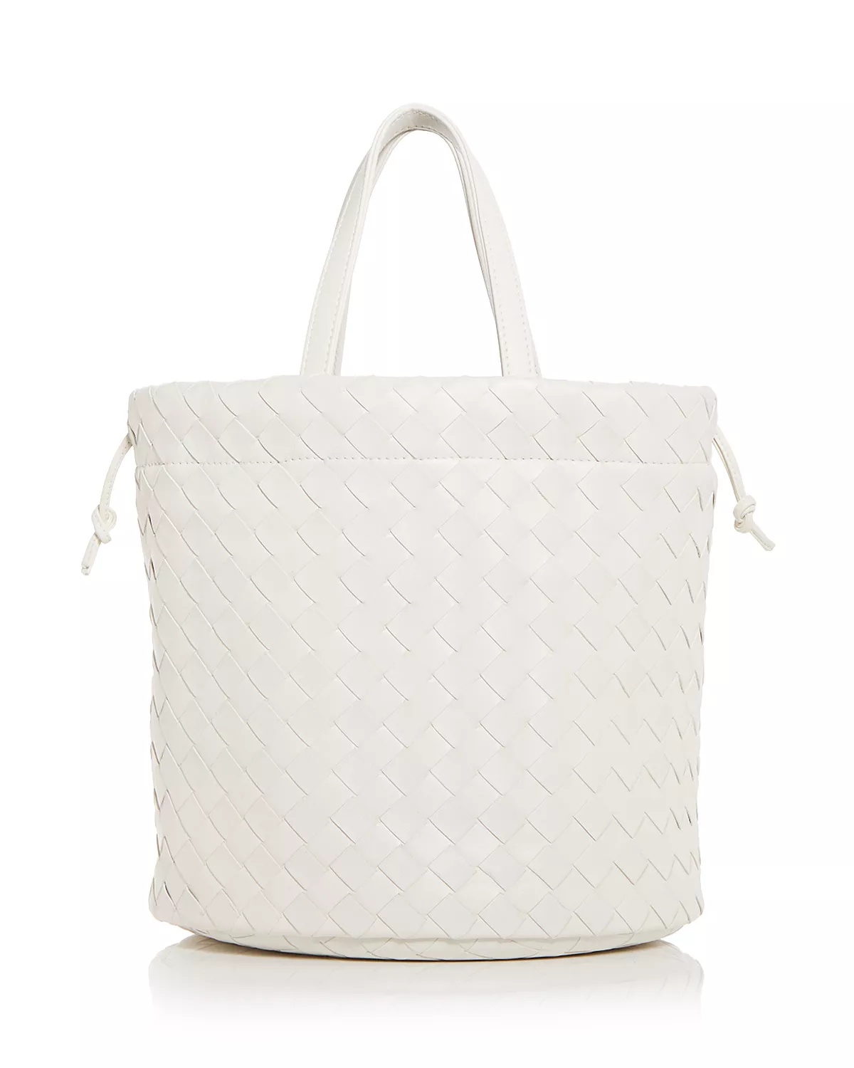 Small Castello Intreccio Leather Bucket Bag - 1