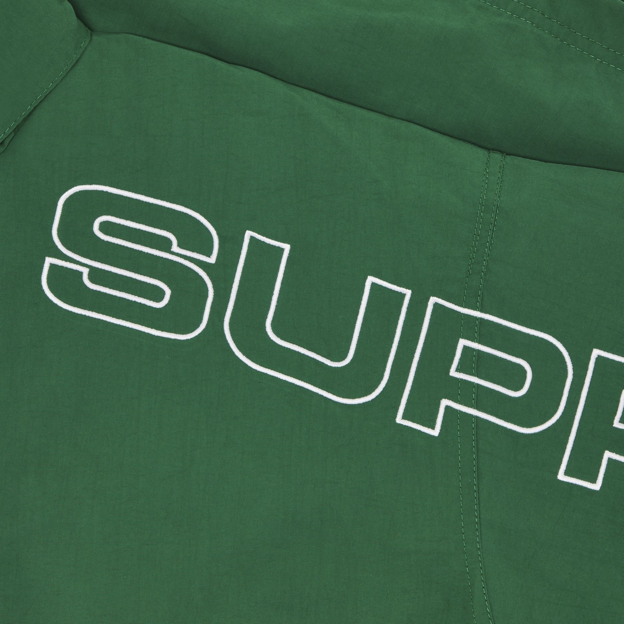 Supreme Spellout Embroidered Track Jacket 'Dark Green' - 3