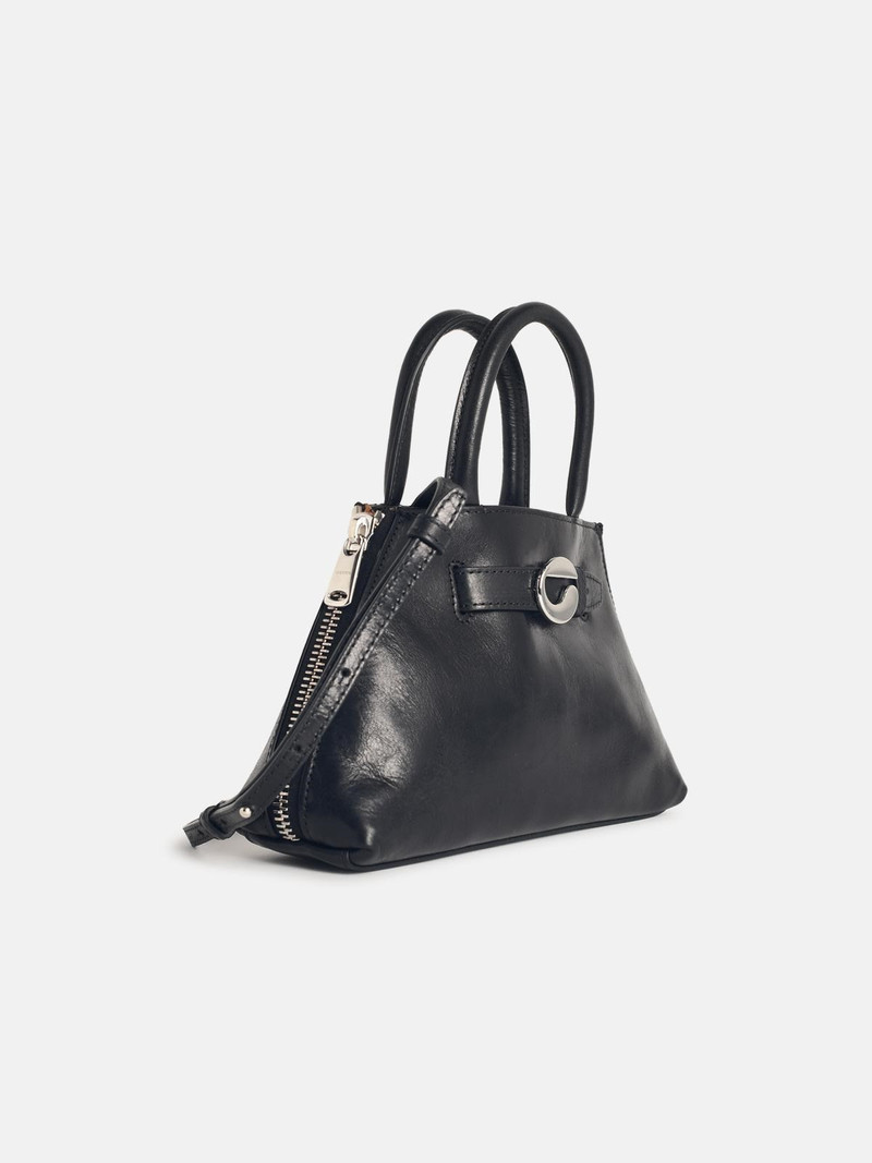 COPERNI 'DATA' MINI BAG IN BLACK LEATHER outlook