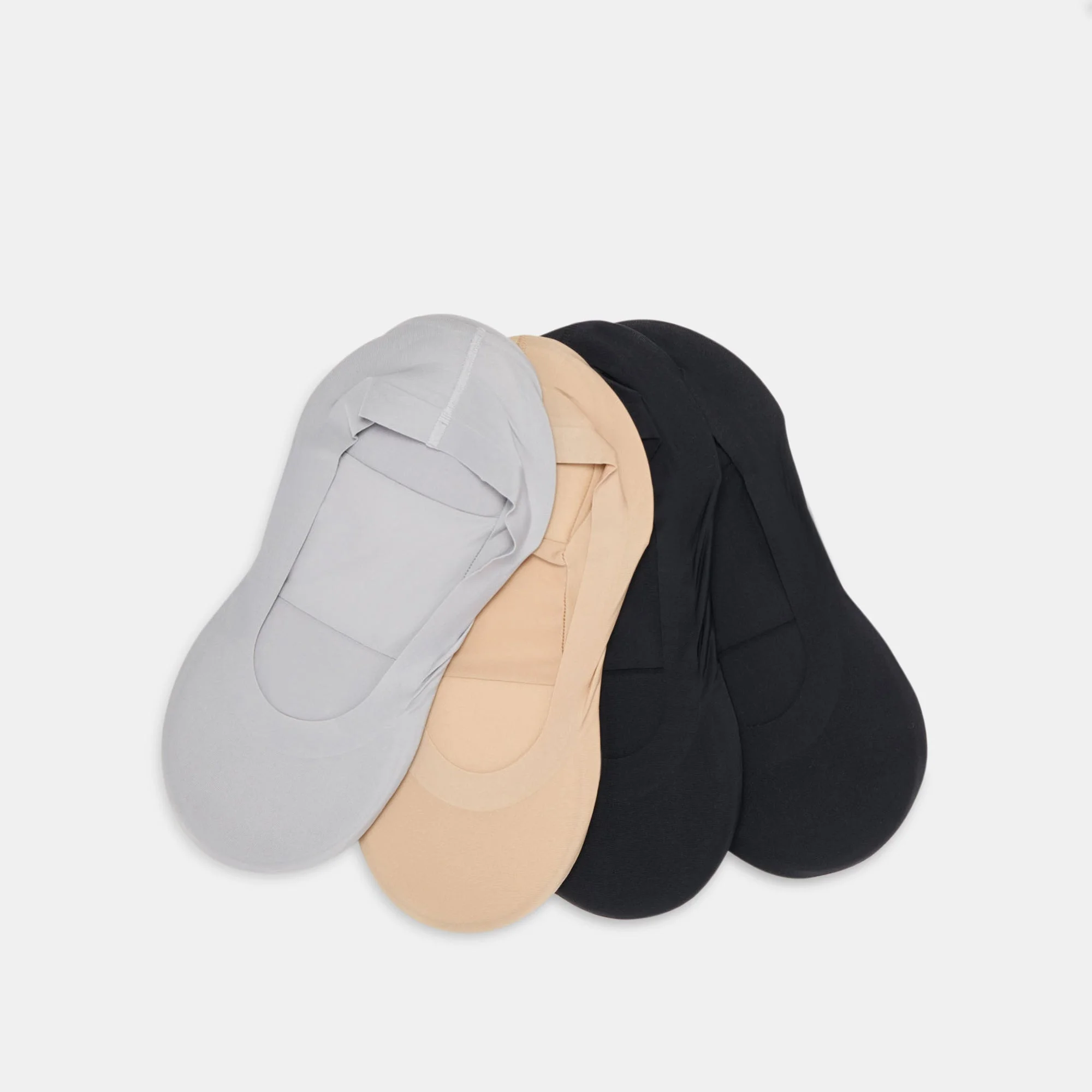 4 PACK NO SHOW CUSHIONED SOCKS MULTI - 1