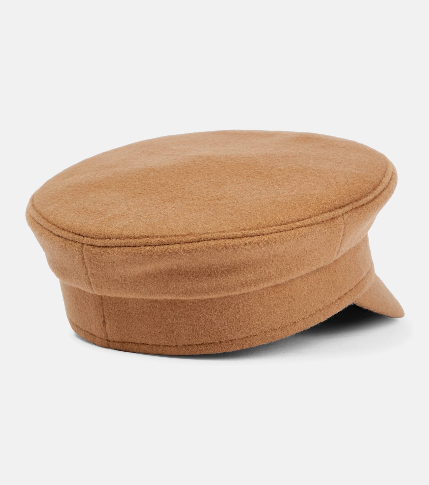 Embroidered wool baker boy hat - 5