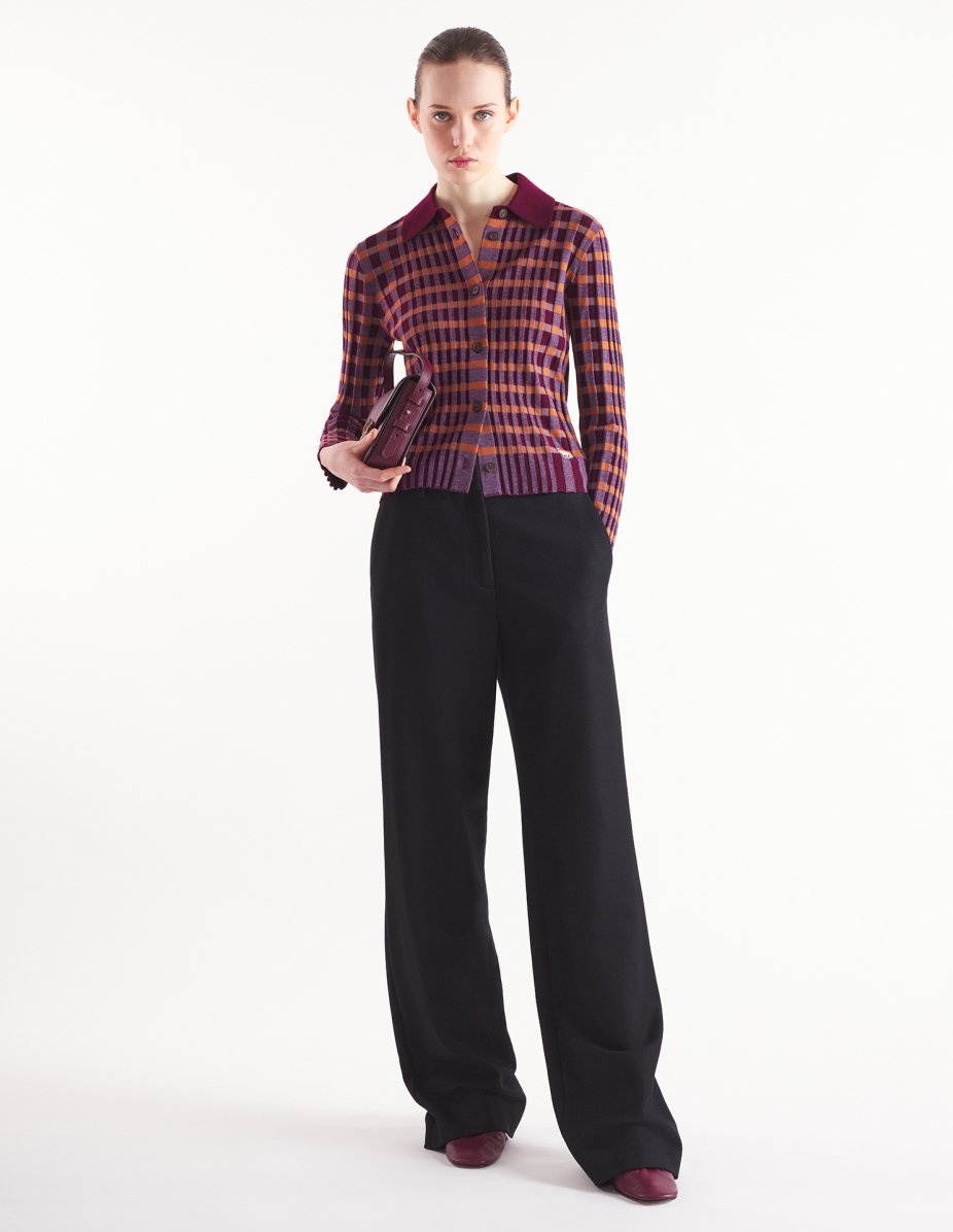 CHECKED KNITTED SHIRT - 2
