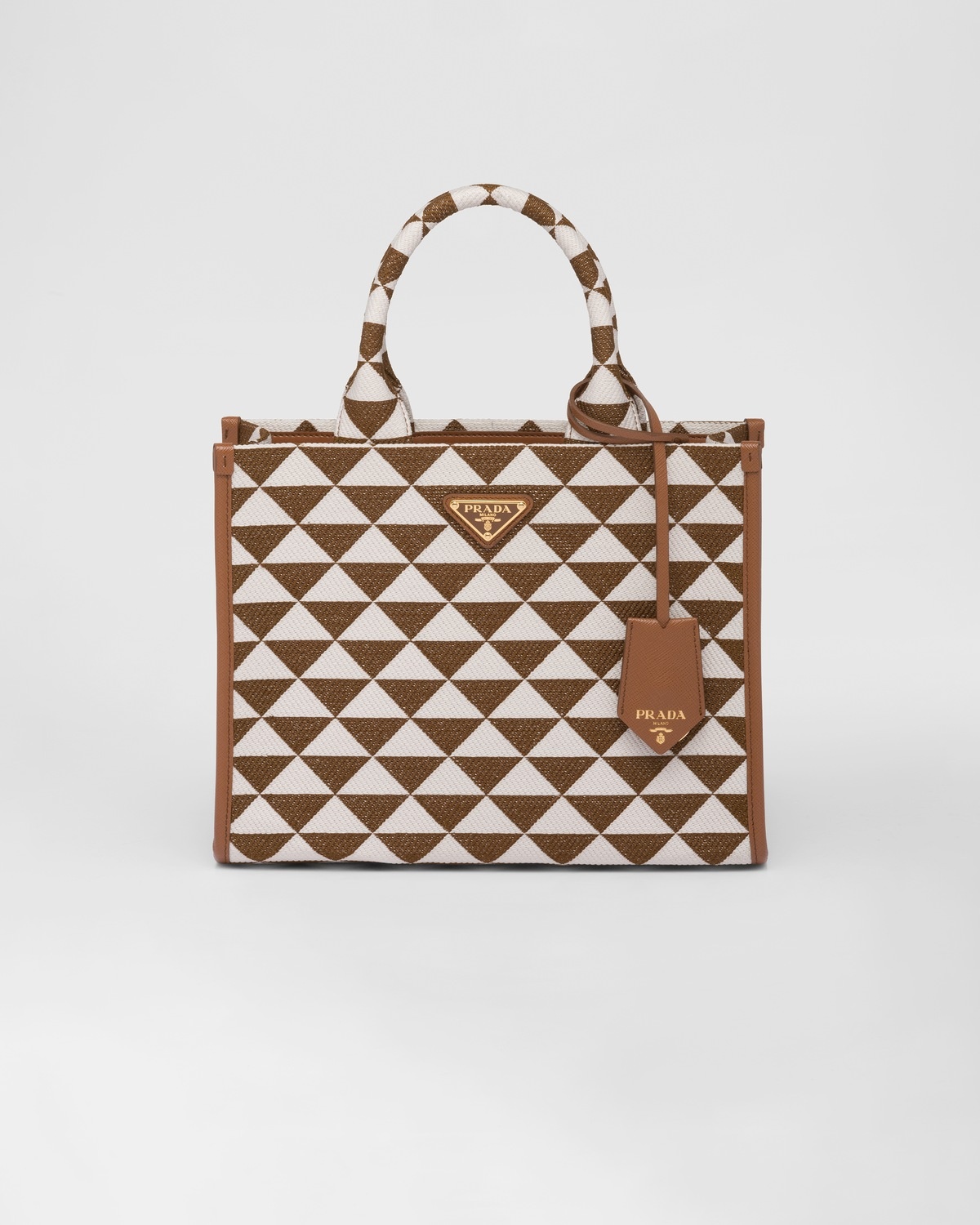 Small Prada Symbole jacquard fabric handbag - 1