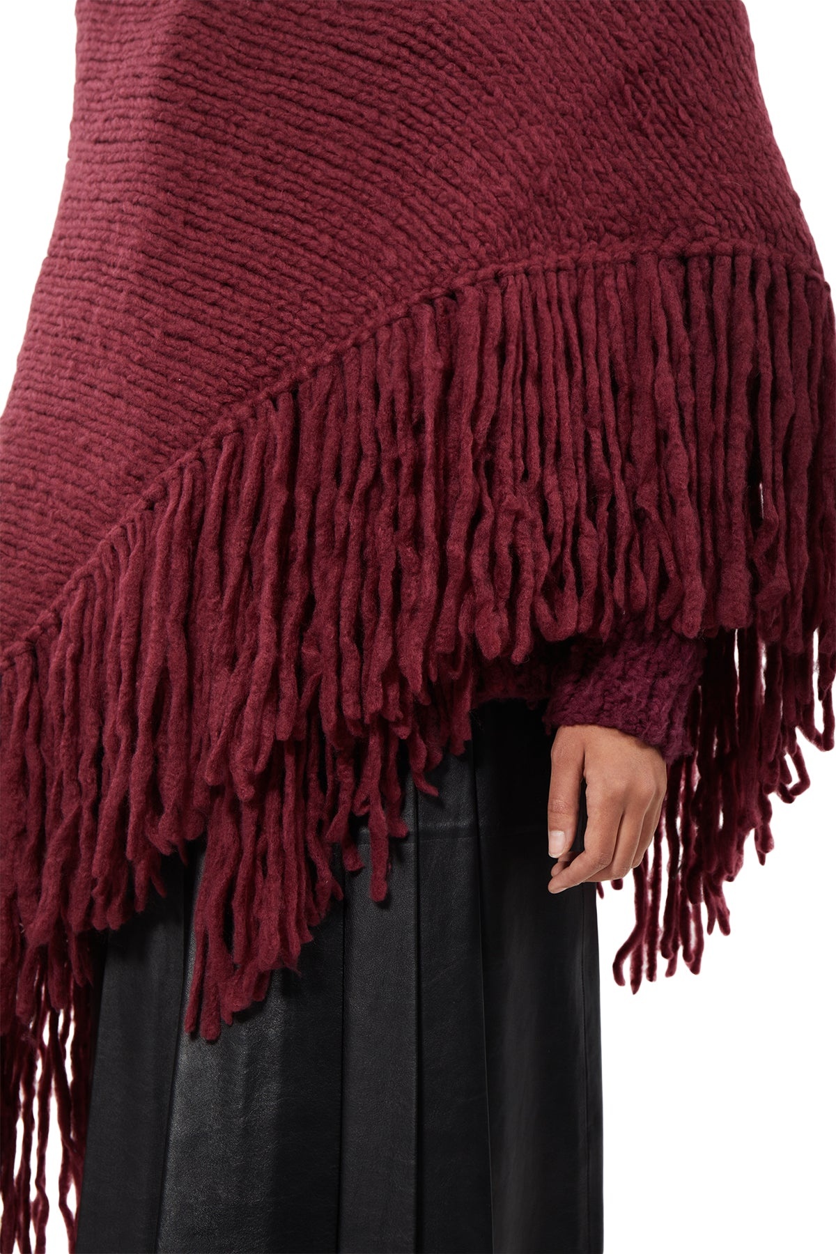Lauren Wrap in Windsor Wine Welfat Cashmere - 5