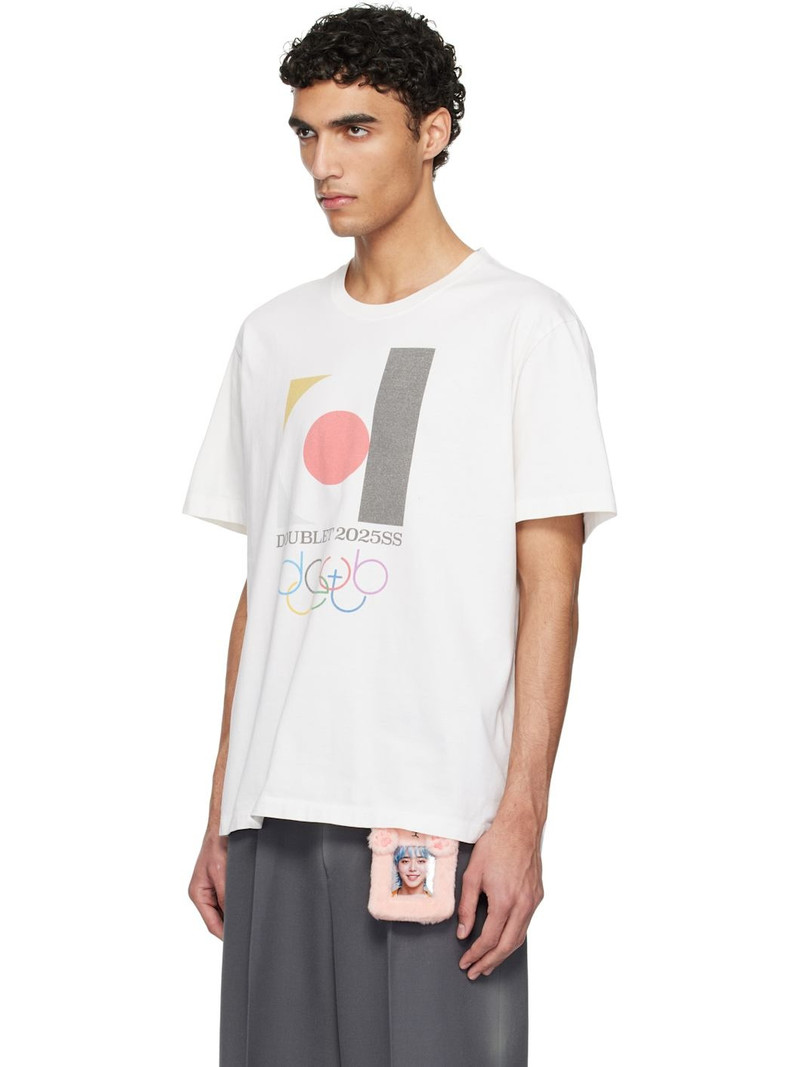 doublet White 'DOUBLET2025SS' Logo T-shirt outlook