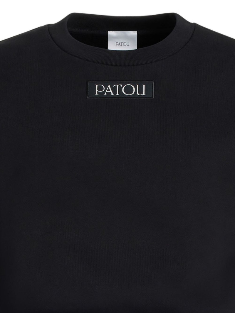 PATOU logo-lpatch sweatshirt outlook
