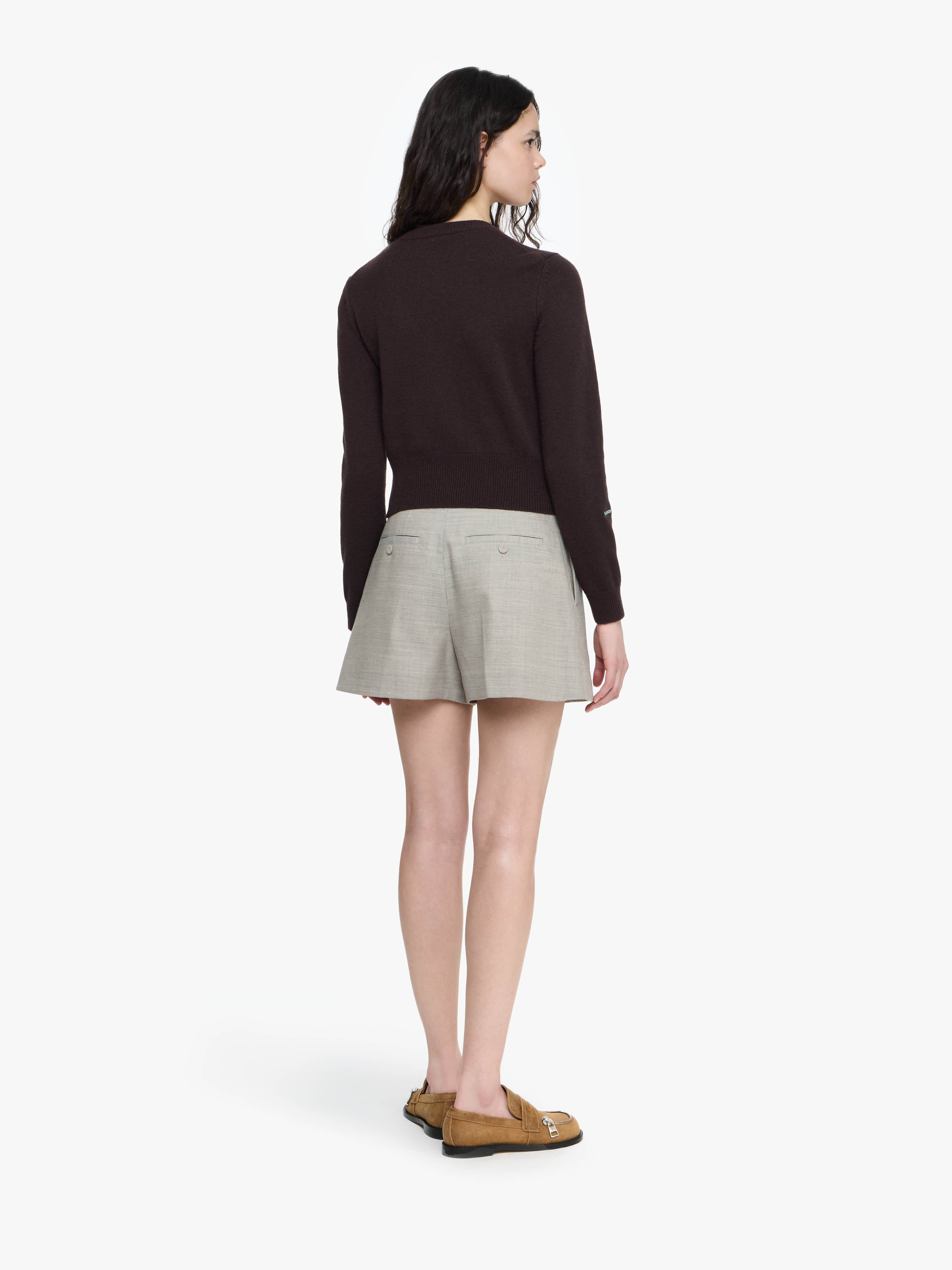 CONTRAST EMBROIDERY CARDIGAN - 3