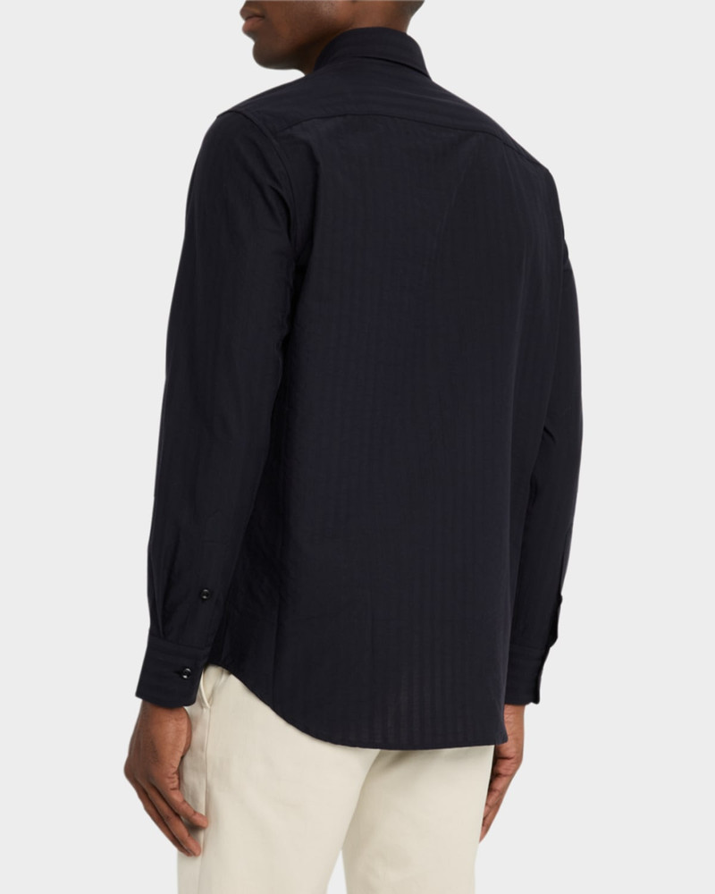 Men's Cotton Tonal Stripe Sport Shirt 3