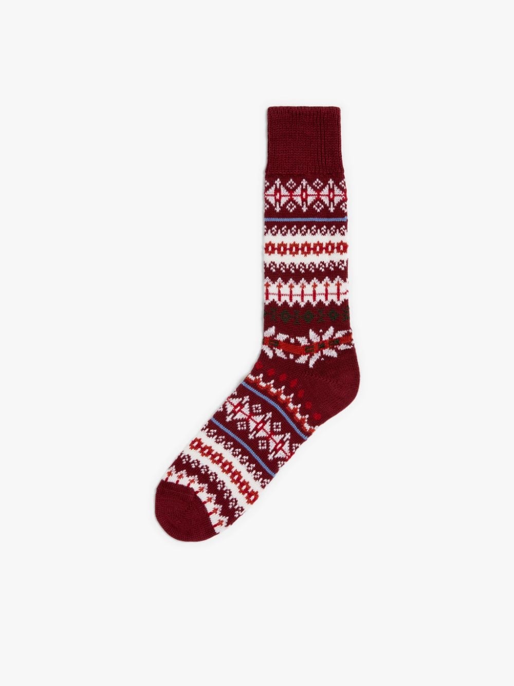 PORT WOOL FAIR ISLE SOCKS - 1