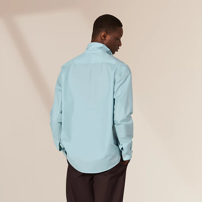 Hermès Boxy fit shirt with high collar outlook
