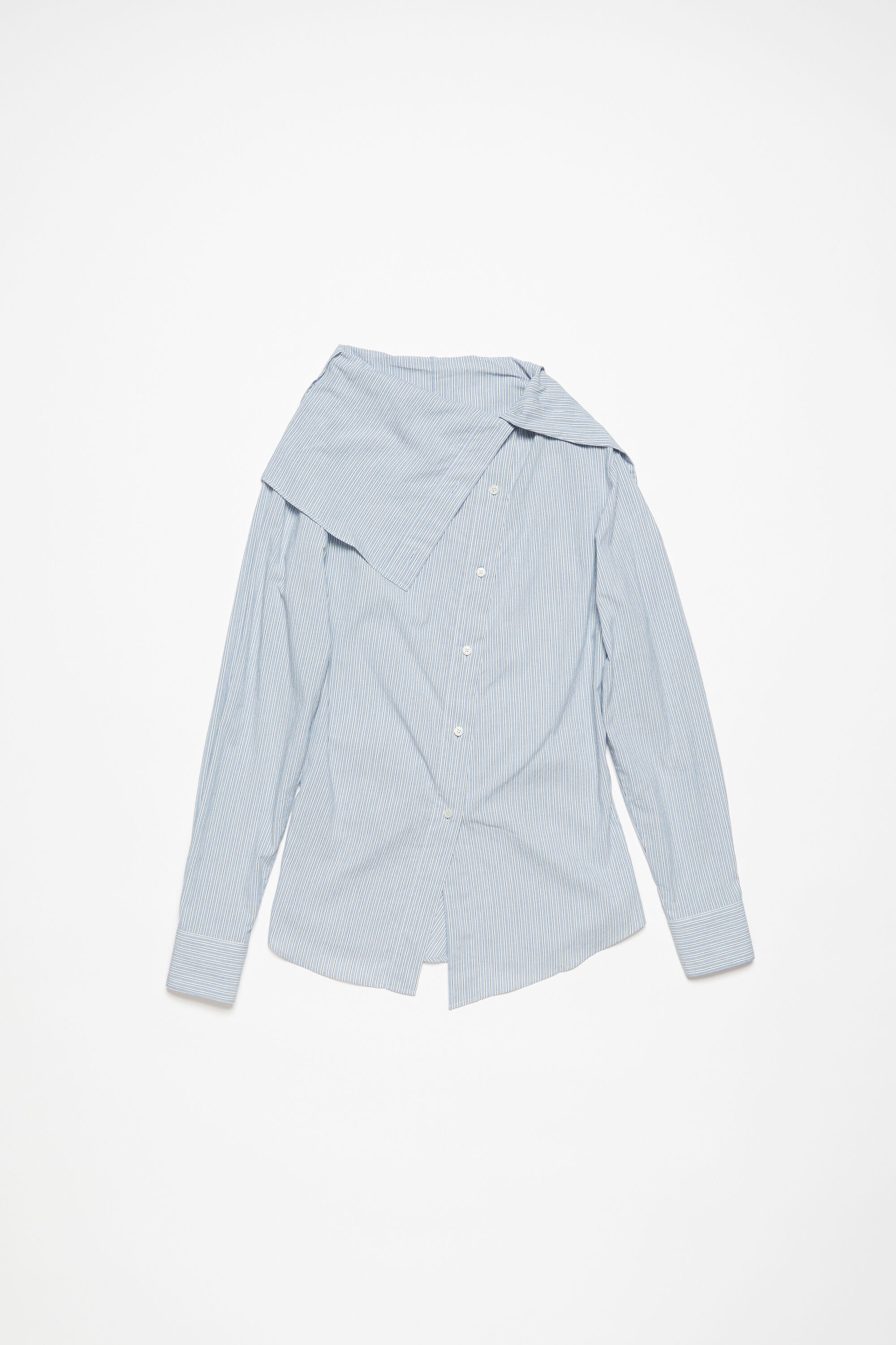 Blouse button-up shirt - Blue/white - 1