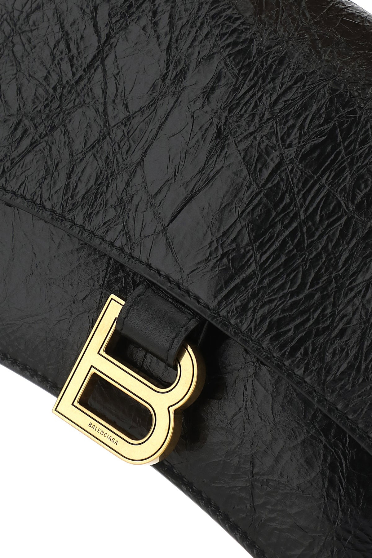 Black leather Crush S shoulder bag - 4