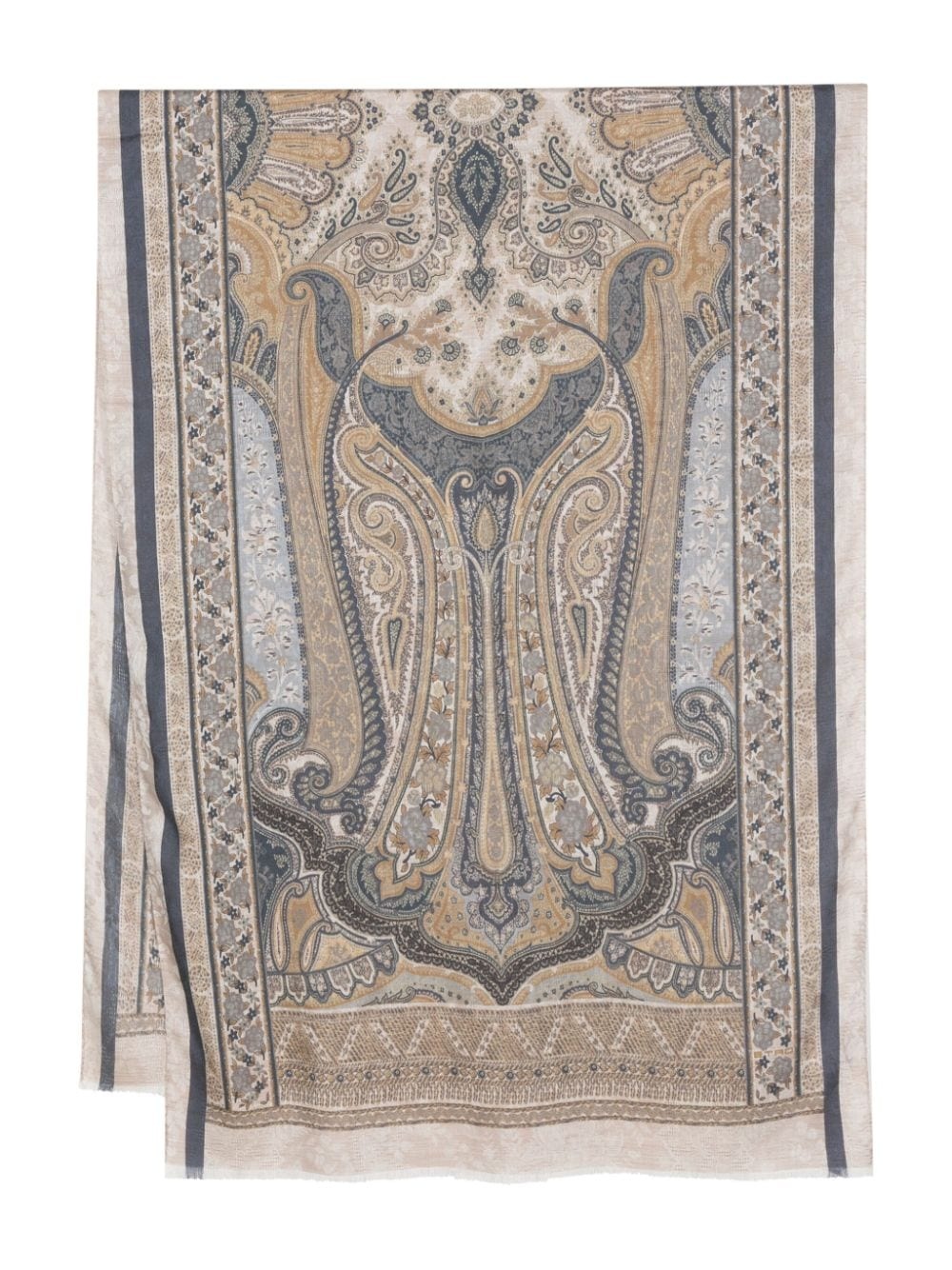 paisley-print scarf - 1