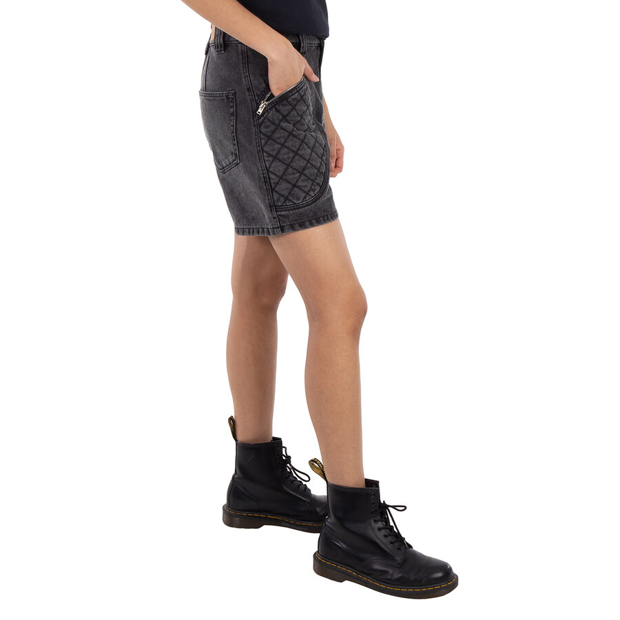 Isabel Marant Ladies Dark Grey Candice Denim Shorts - 4