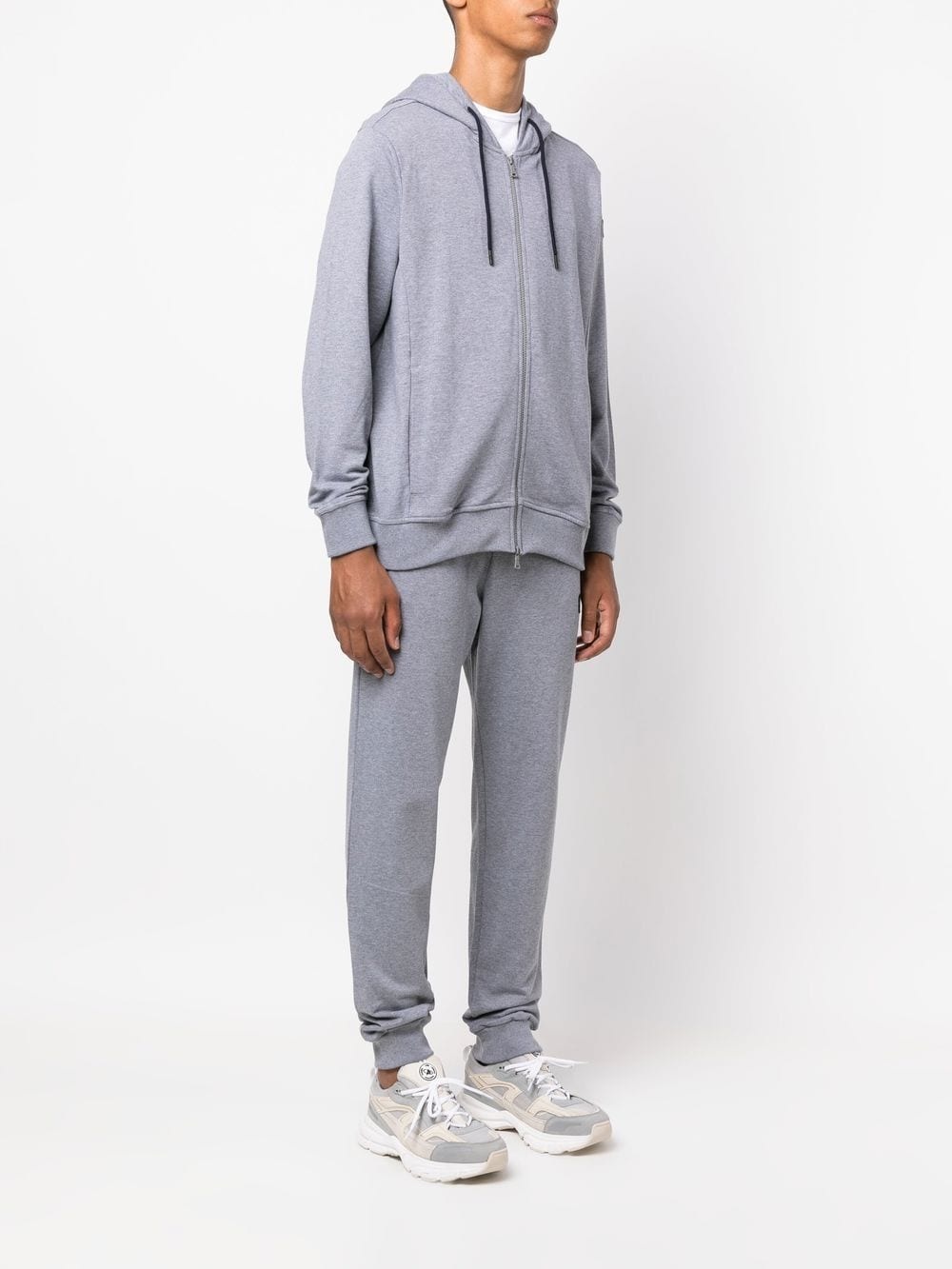 zip-up cotton tracksuit set - 3