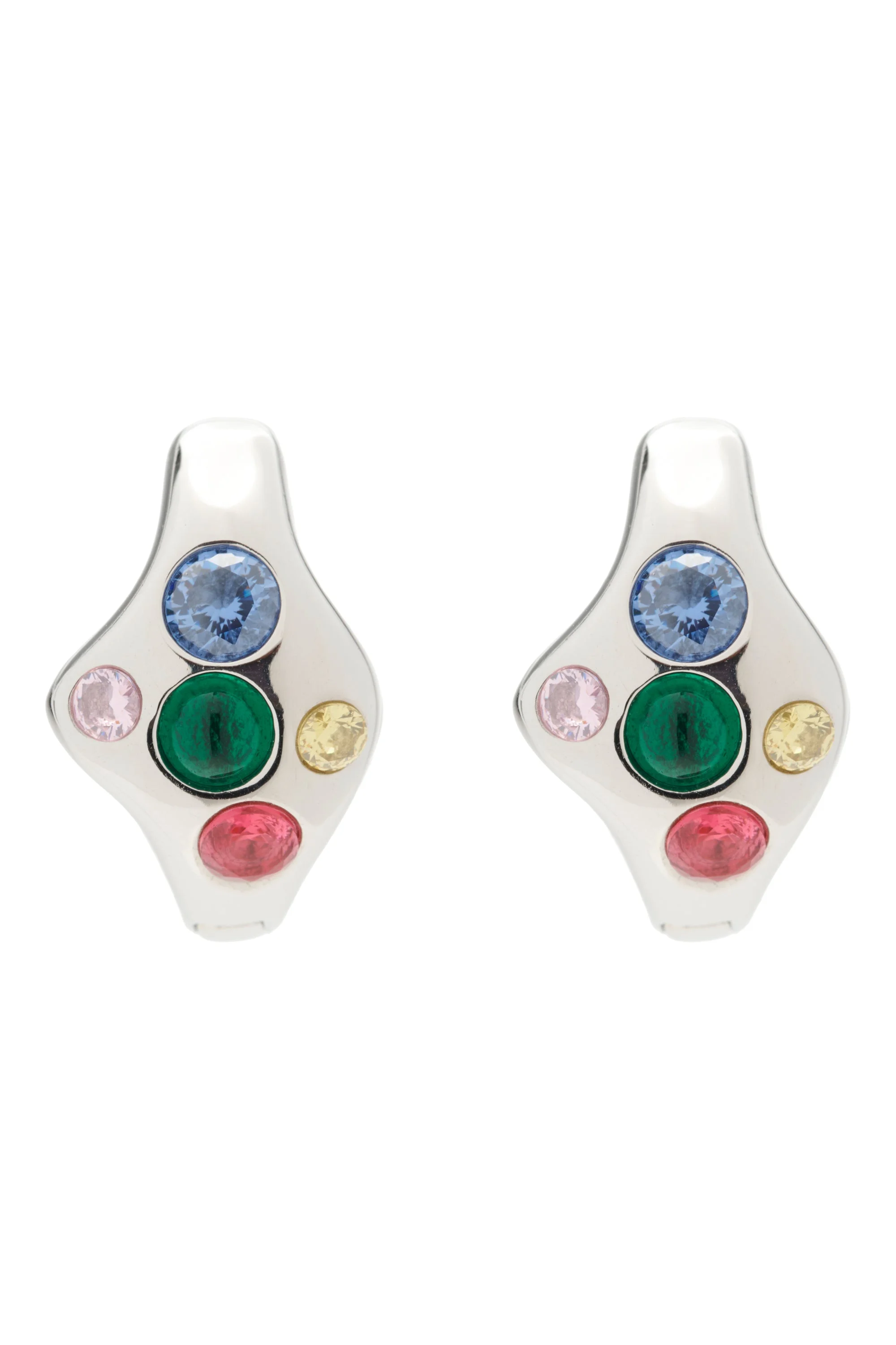 SILVER MULTI BAT EARRINGS - 1