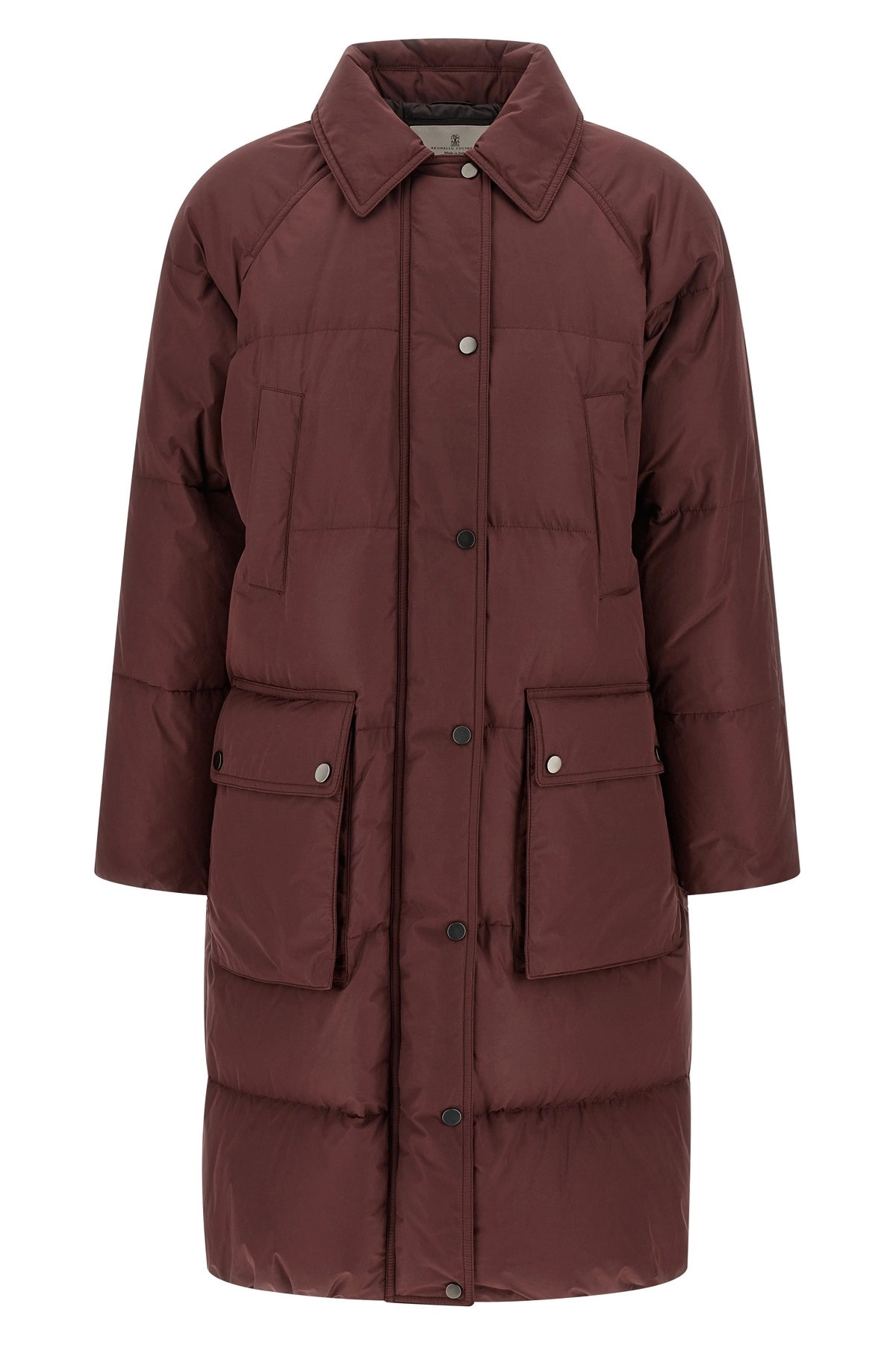 'Shiny Zipper Pull' down jacket - 4