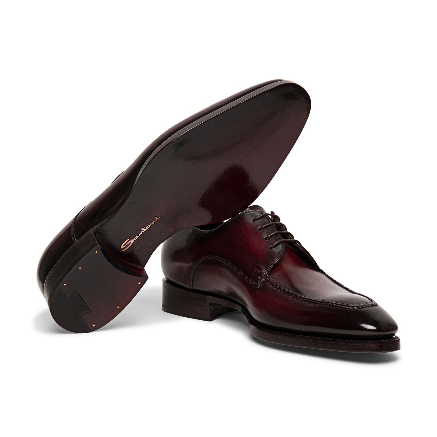 Men’s burgundy leather Limited Edition Derby shoe - 3