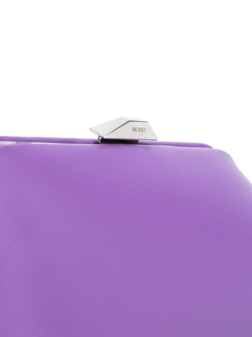 Midnight leather clutch bag - 4