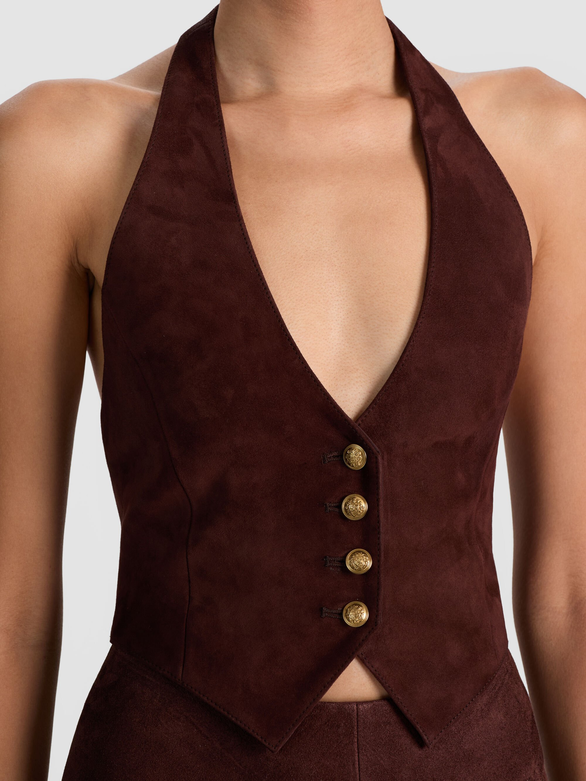 CROSBY SUEDE VEST - 5