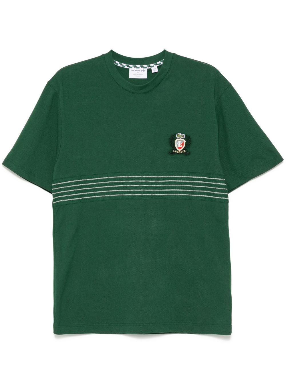 embroidered badge T-shirt - 1