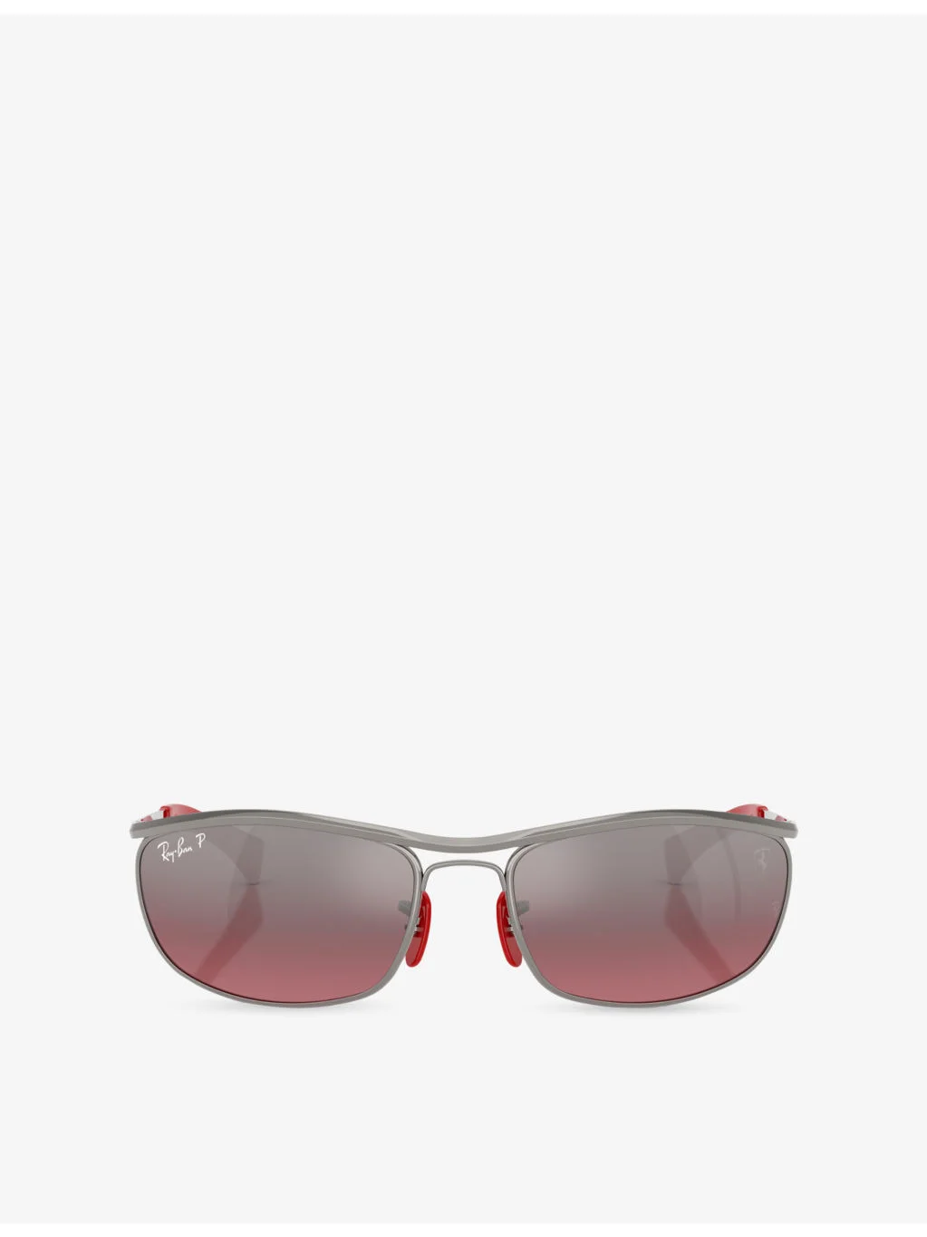 RB3819M Scuderia Ferrari Oval-Frame Metal Sunglasses - 1