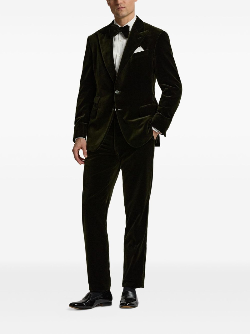 Ralph Lauren velvet single-breasted blazer outlook