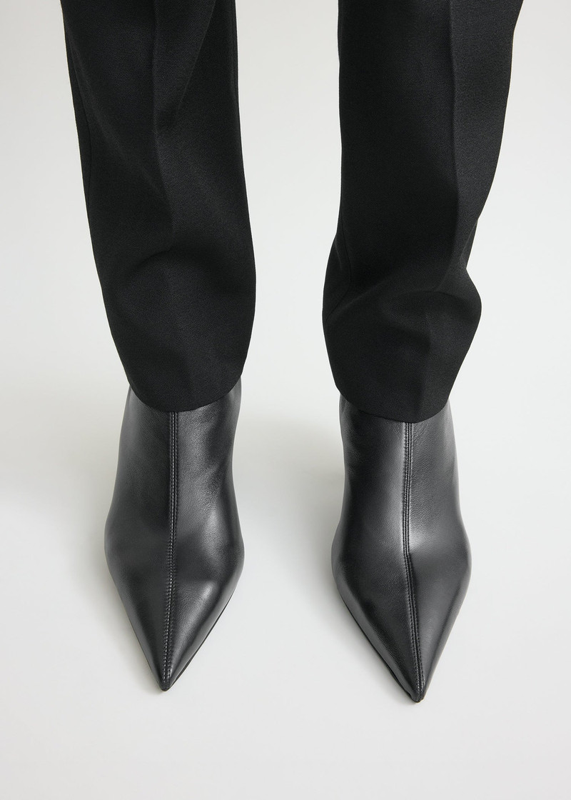 TOTEME Nappa heeled sock boots black outlook