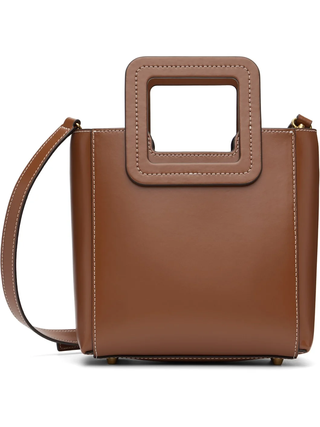 Tan Mini Shirley Leather Bag - 1