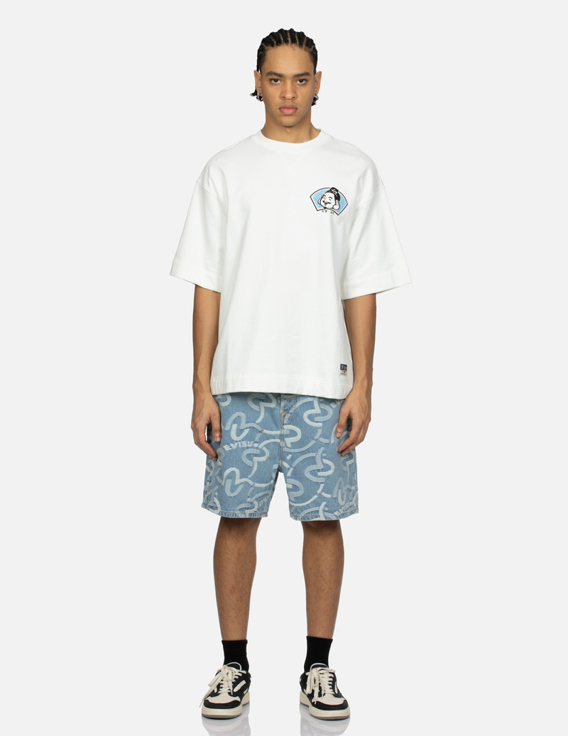 EVISU PLAYFUL GODHEAD AND SEAGULL PRINT OVERSIZED SHORT-SLEEVE SWEATSHIRT outlook