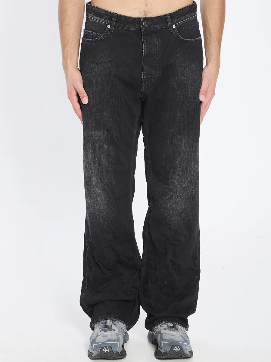 Balenciaga Distressed Relaxed Jeans - 1