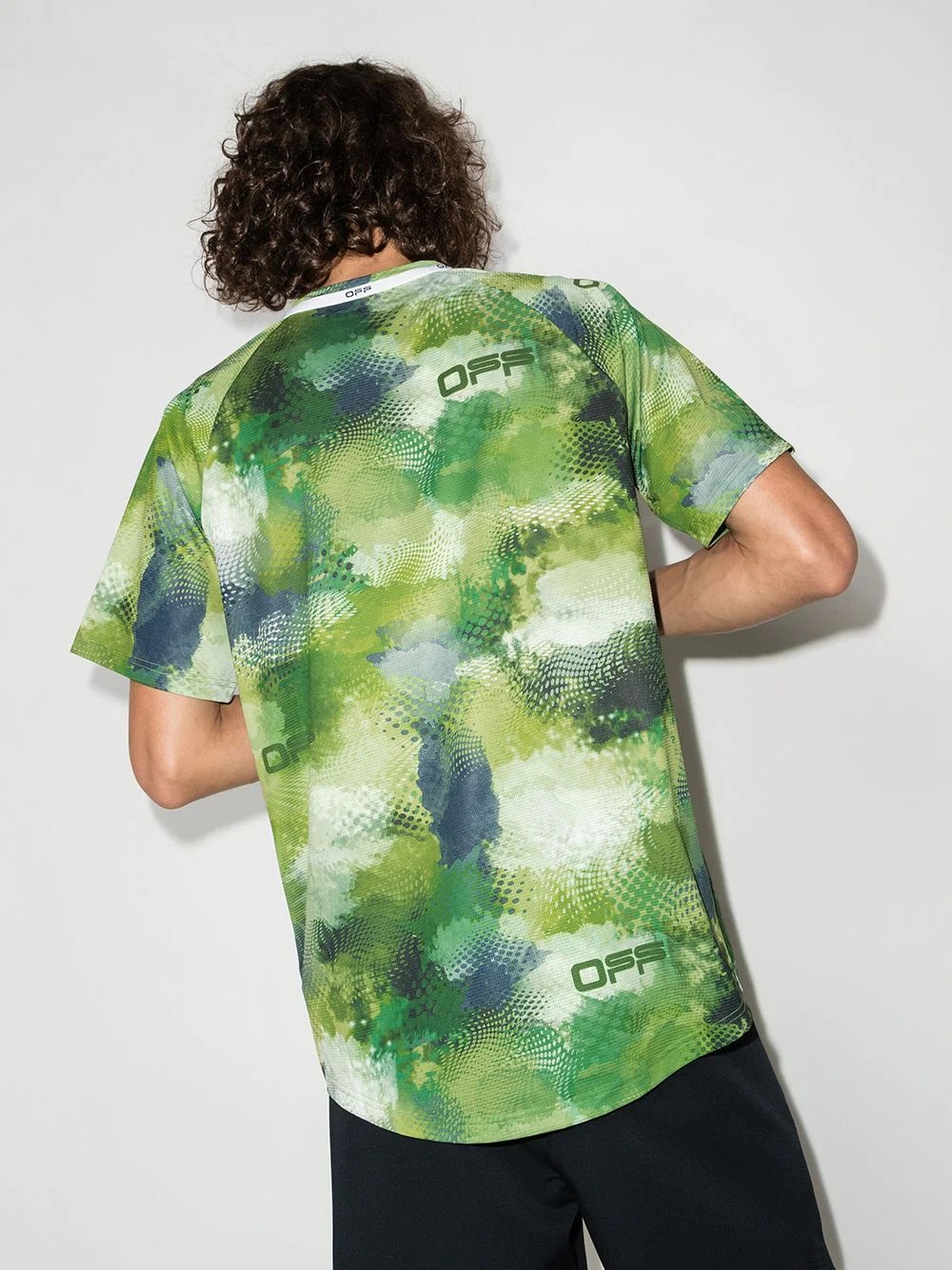 Active camouflage print mesh T-shirt - 3