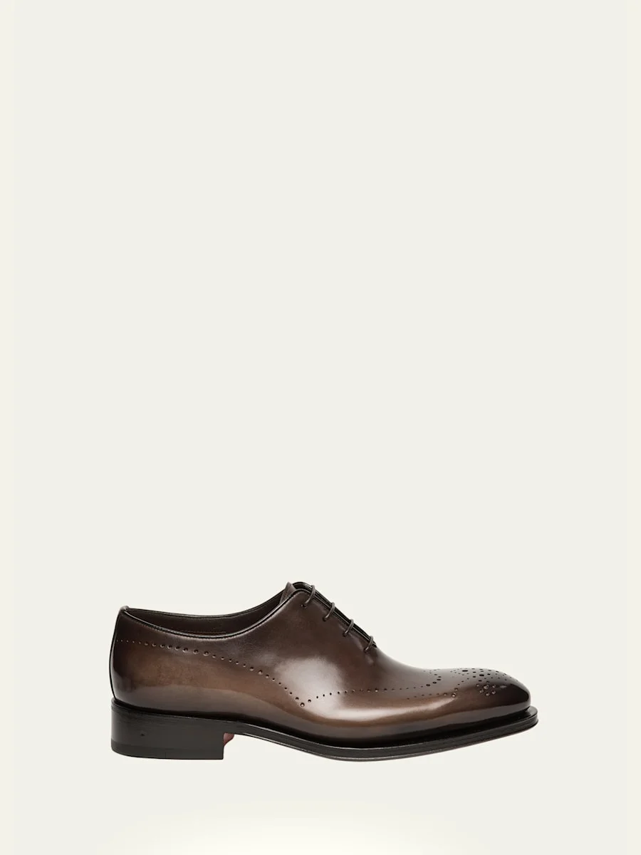 Men's Kaj Brogue Leather Oxfords - 1
