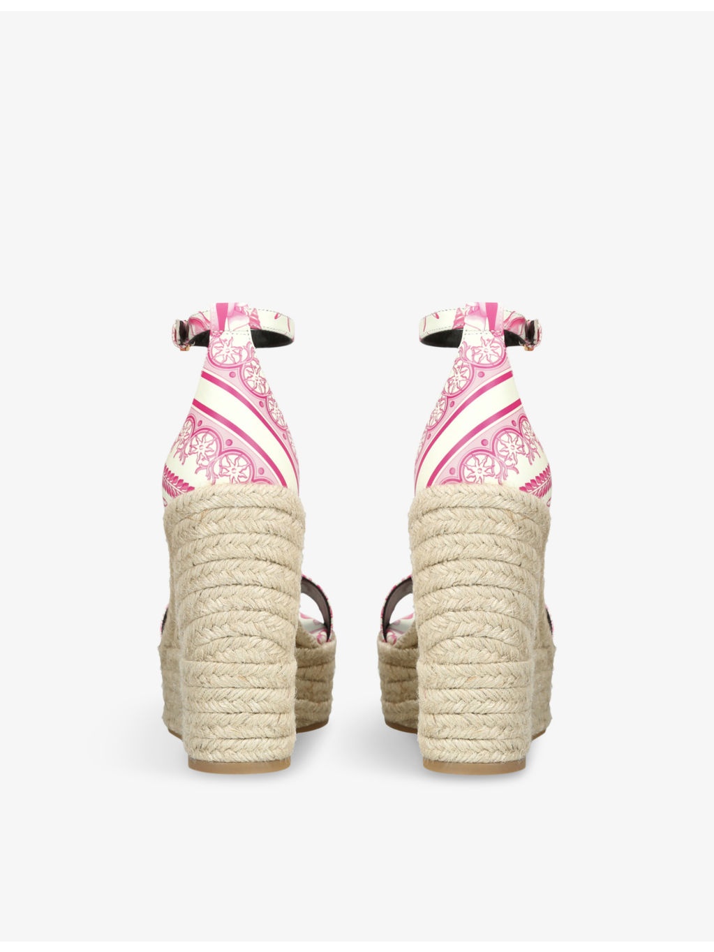 Medusa ’95 Underwater Barocco-Print Leather Wedge Sandals - 4