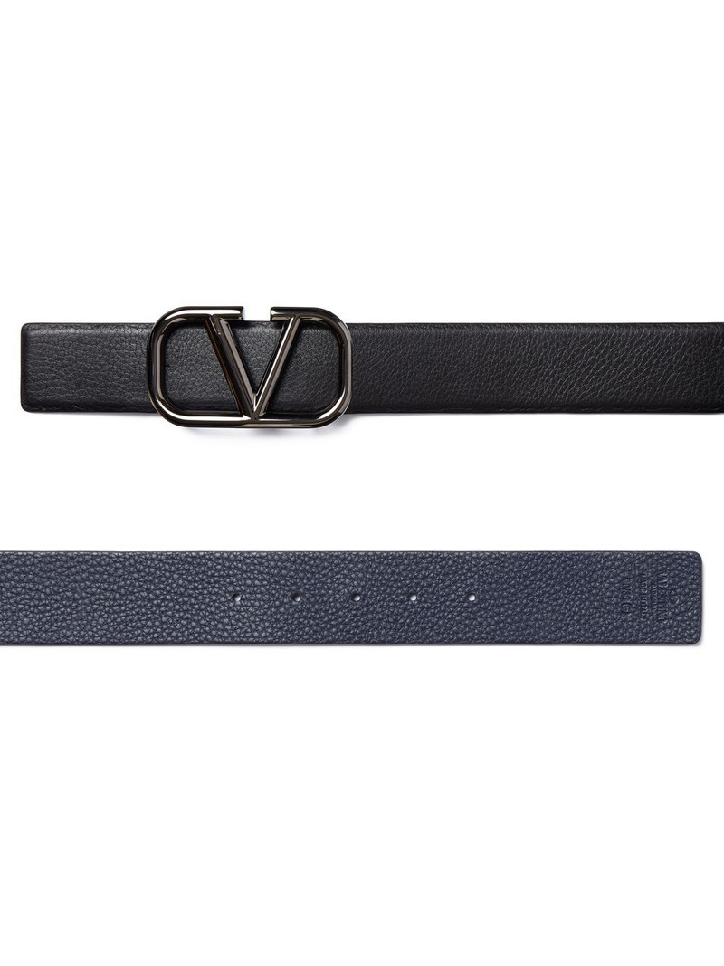 Valentino VLogo Signature reversible leather belt outlook