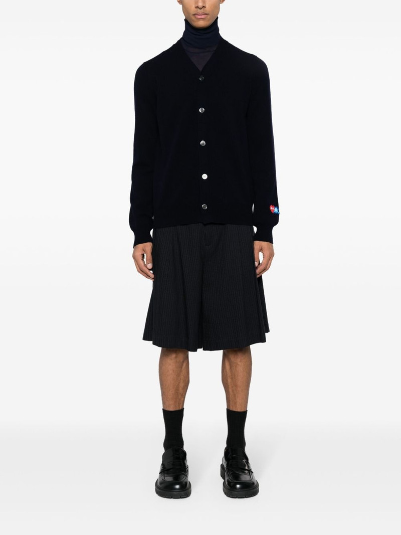 Comme des Garçons PLAY x the Artist Invader wool cardigan outlook