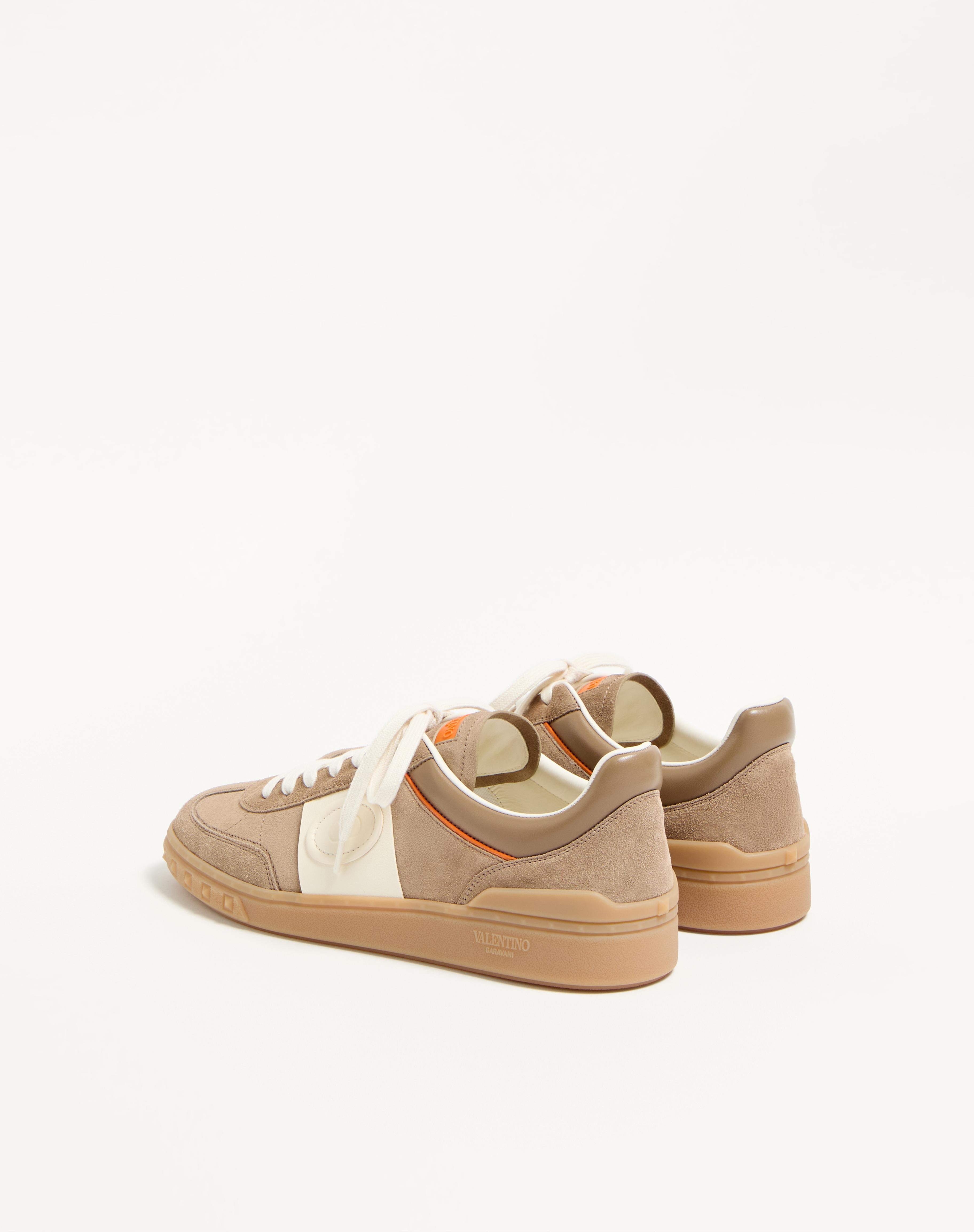 UPVILLAGE LOW TOP SNEAKER IN SPLIT LEATHER AND CALFSKIN NAPPA LEATHER - 6