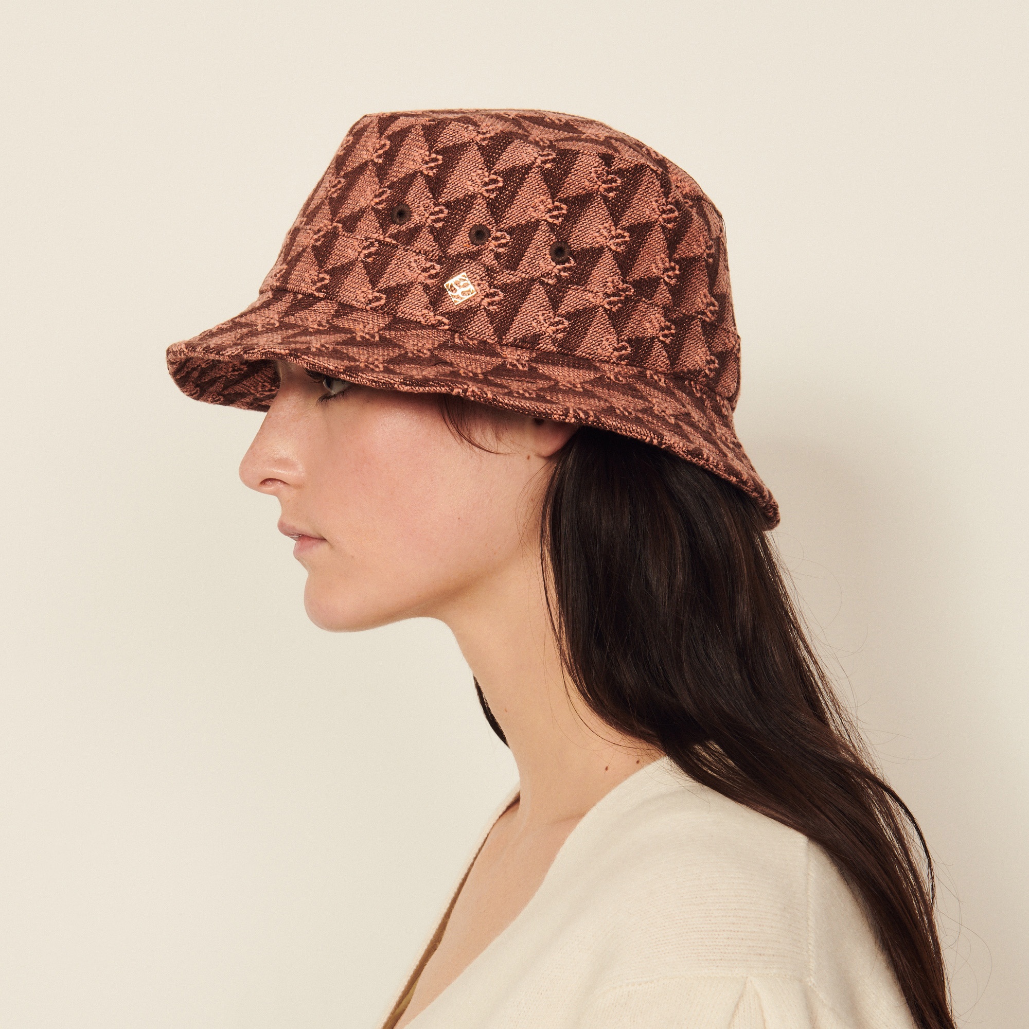 Jacquard fabric bucket hat - 2