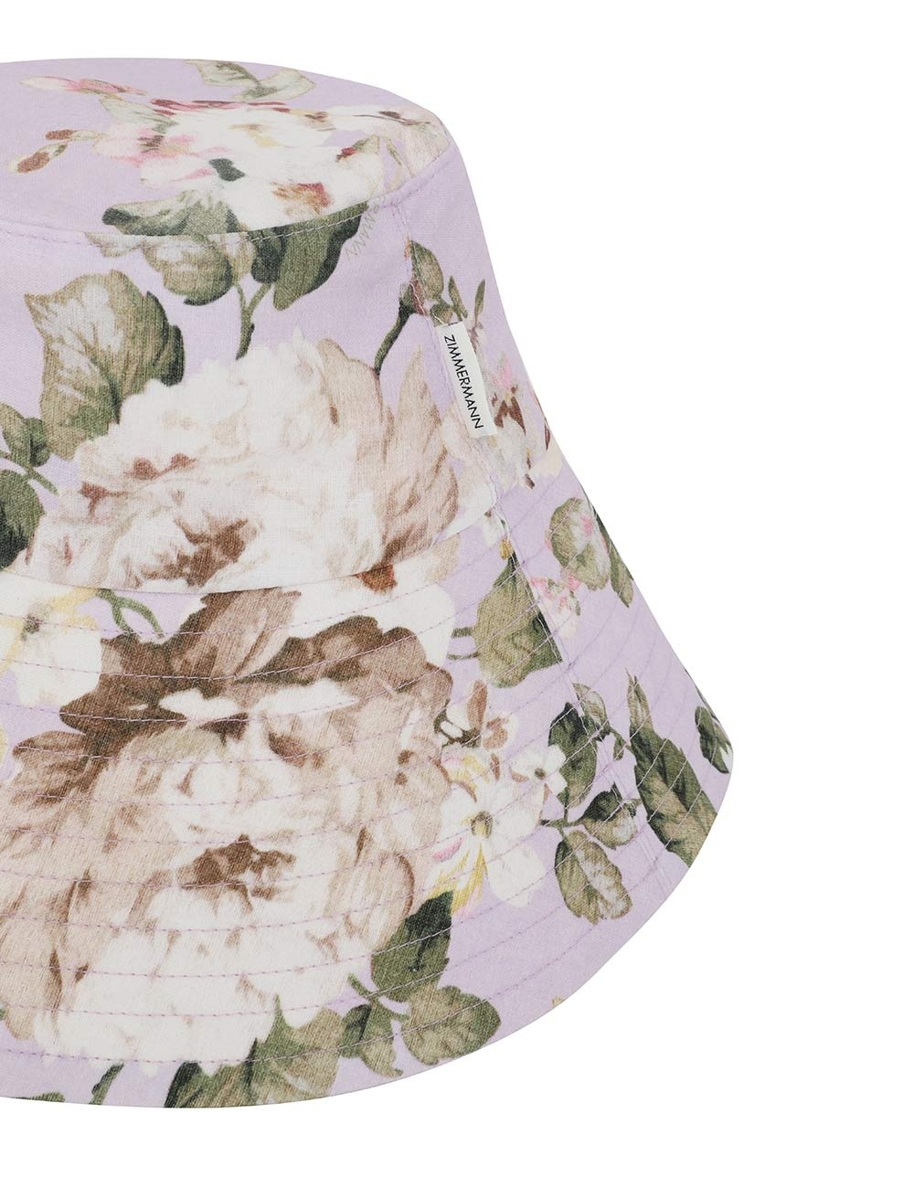 PRINTED LONG BRIM BUCKET HAT - 7