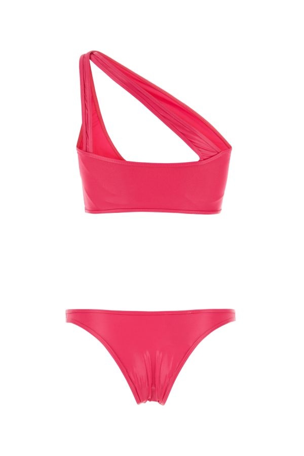 ビキニ THE ATTICO Fuchsia stretch nylon bikini (233WBB67PA36 008) THE ATTICO THE ATTICO Fuchsia Stretch Nylon Bikini
