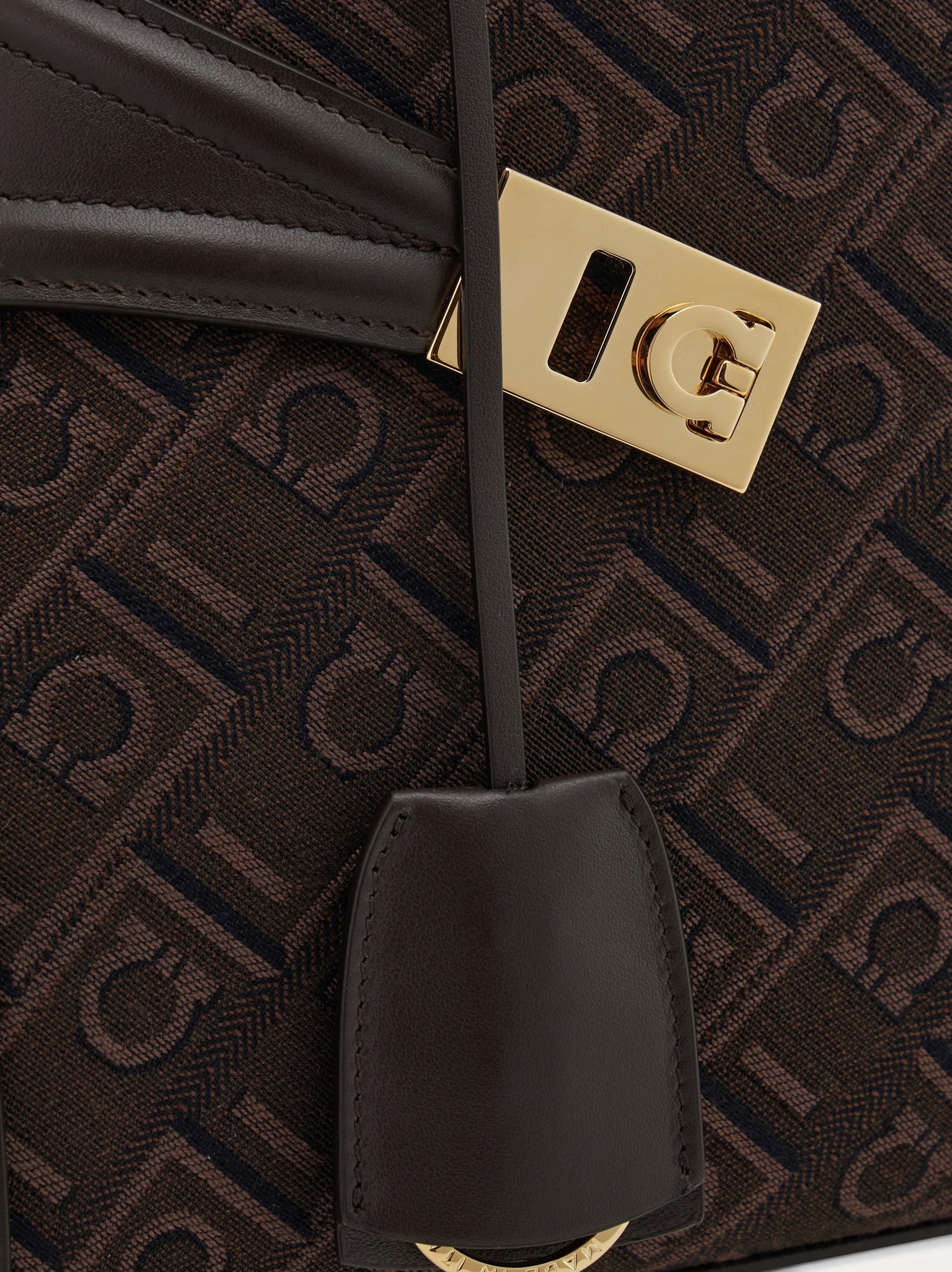 Hug jacquard handbag (S) - 8