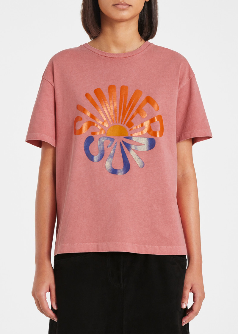 Women's Raspberry 'Summer Sun' T-Shirt 3