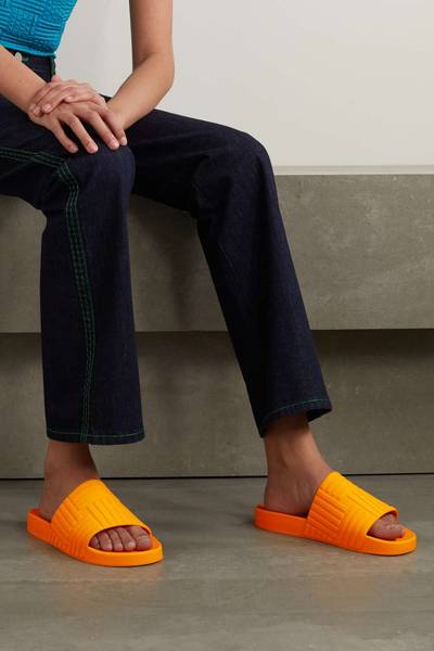 Bottega Veneta Embossed rubber slides outlook