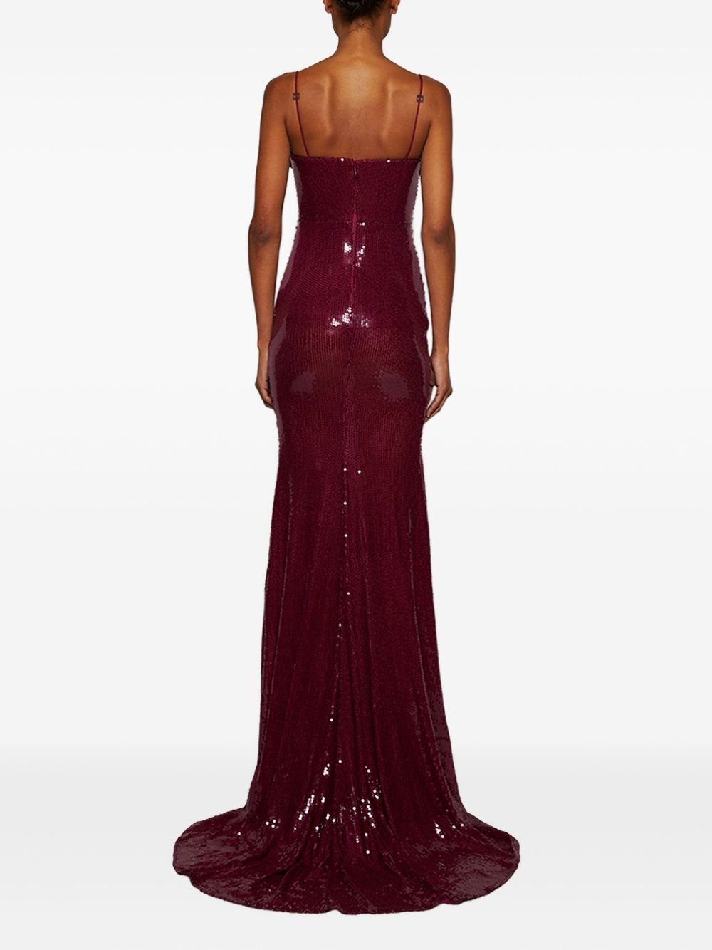 sequin-embellished dress - 5